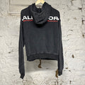 Vale Sport Division Black Zip Up Hoodie Sz S