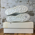 Alexander Mcqueen Black Studded Tab White Sneaker Sz 8 (41)