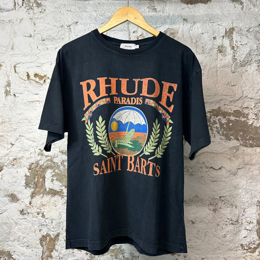 Rhude St Barths T-shirt Black Sz S