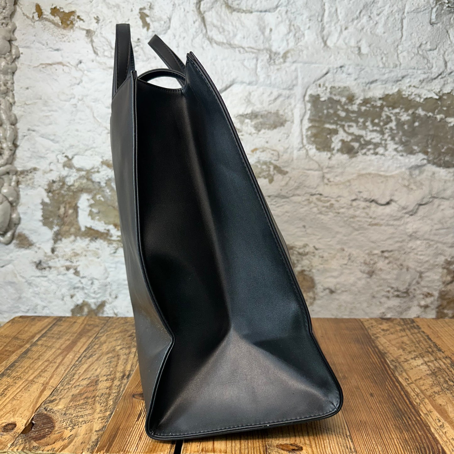 Telfar Large Black Shopping Bag