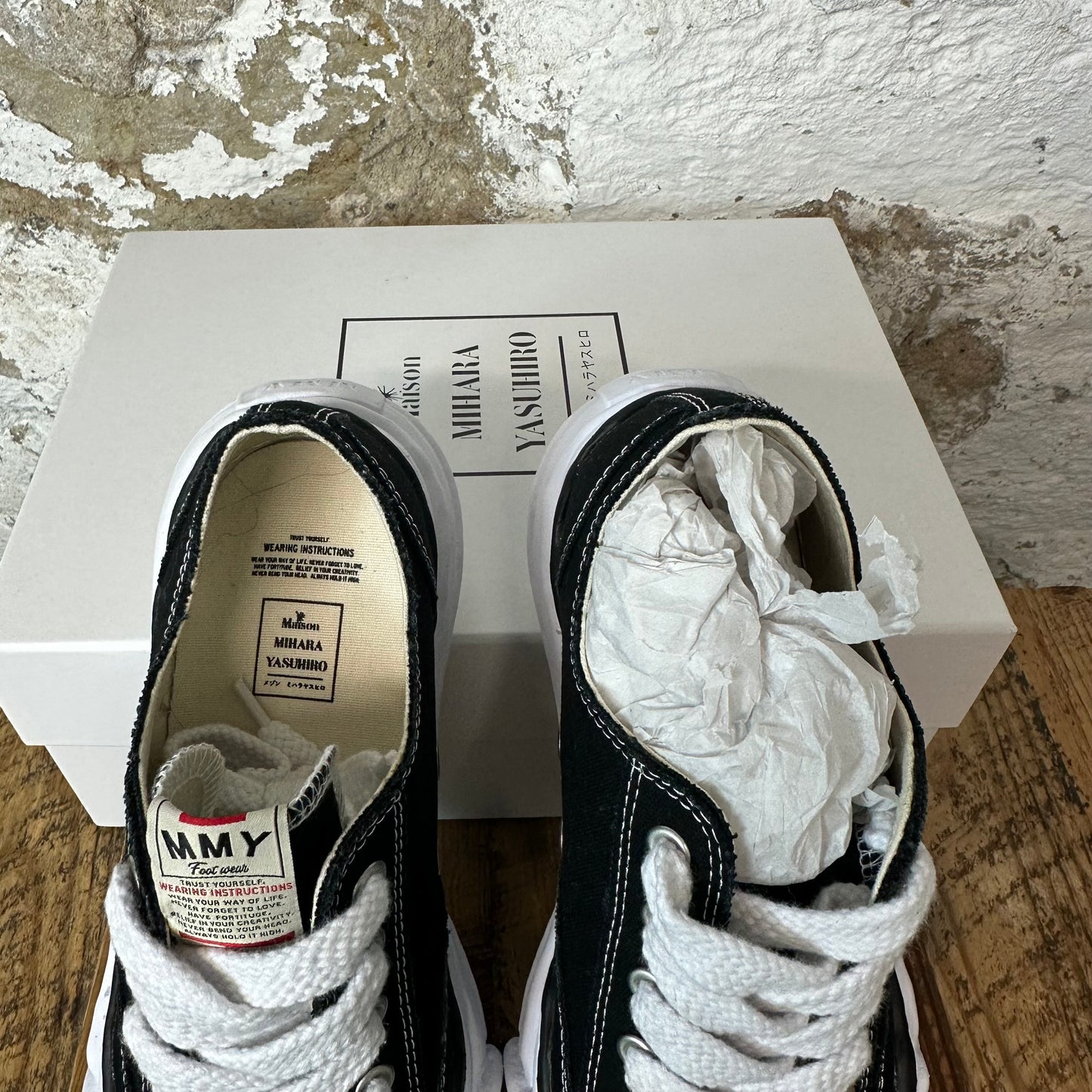 Maison Mihara Black White Peterson Sneaker Sz 10 (43)