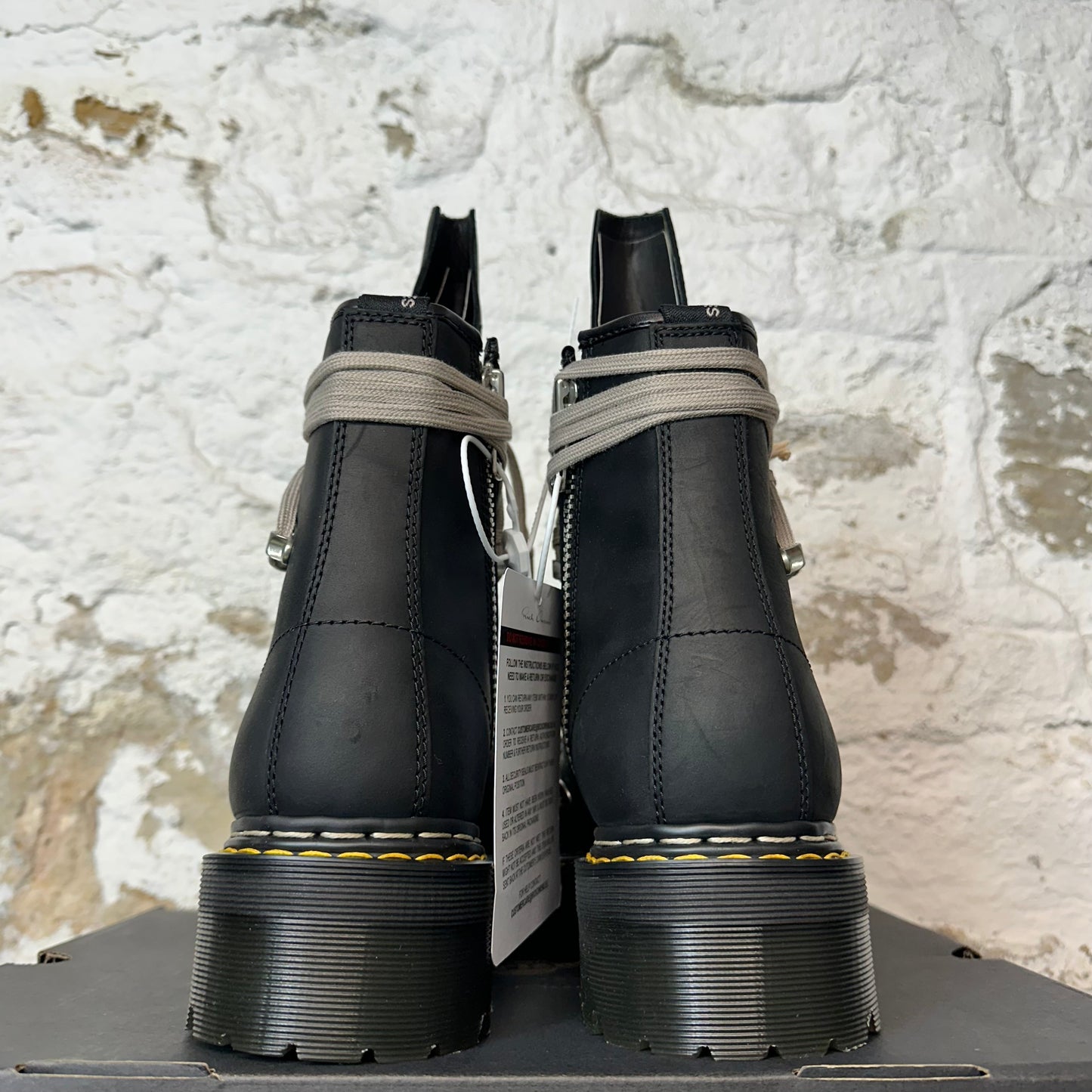 Rick Owens Dr Martens 1460 Megalace Boot Sneaker Sz 12 DS