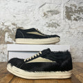 Rick Owens Pony Hair Black Milk Sneaker Sz 8.5 (41.5)