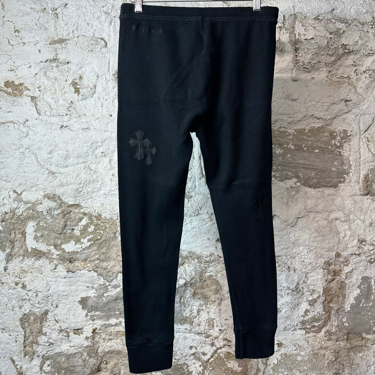Chrome Hearts Waffle Knit Cross Patch Thermal Pants Sz S (Womens)