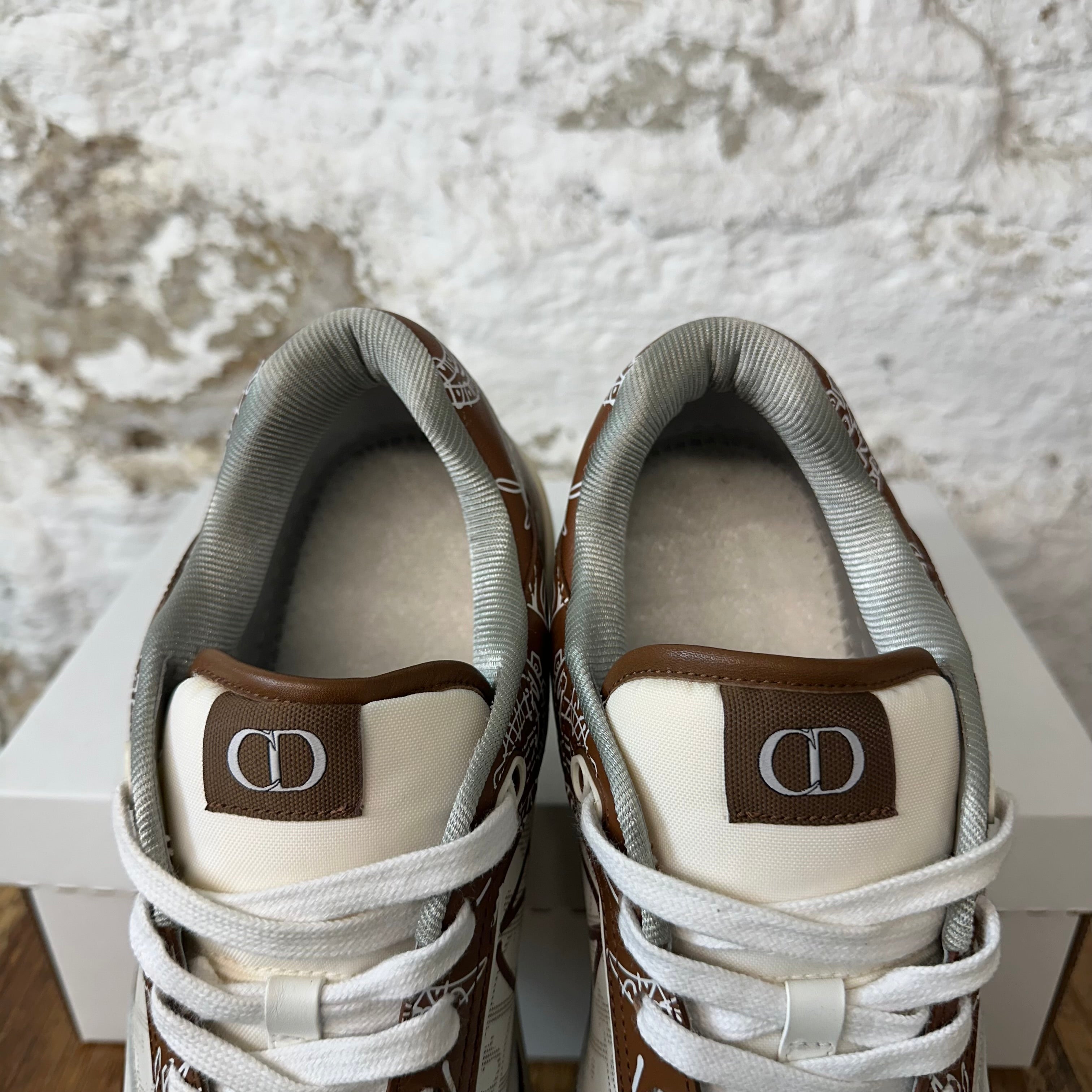 Dior B27 Low Brown Paisley White Sneaker Sz 15 (48) No Box – The
