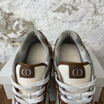 Dior B27 Low Brown Paisley White Sneaker Sz 15 (48) No Box