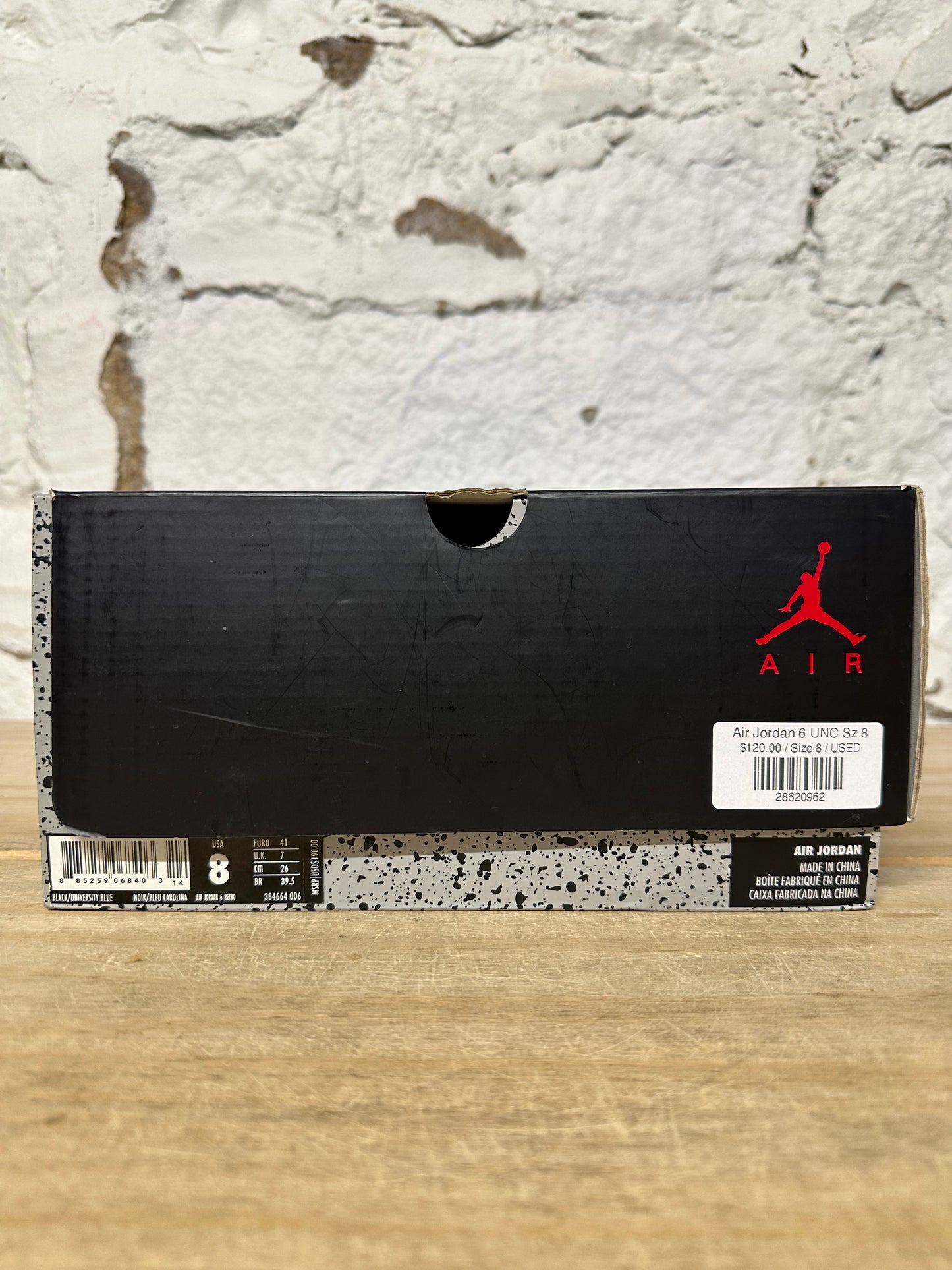 Air Jordan 6 UNC White Sz 8