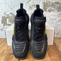 Prada Techno Black Yellow Sneaker Sz 7.5