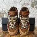 Gucci Brown GG Monogram Flashtrek Sneaker Sz 7.5