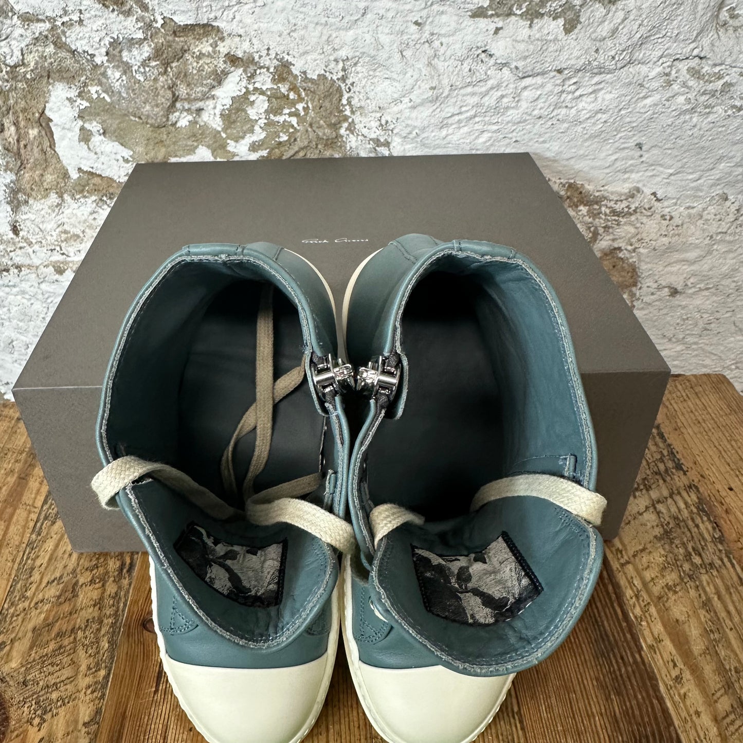 Rick Owens High Mouthwash Milk Sneaker Sz 7 (40