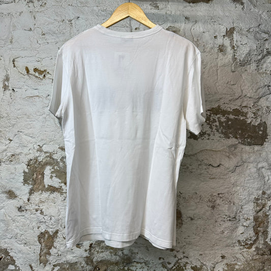 Dior Navy Spell Logo T-shirt White Sz M