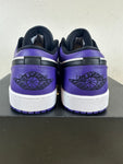 Air Jordan 1 Low Court Purple White Sz 12 DS