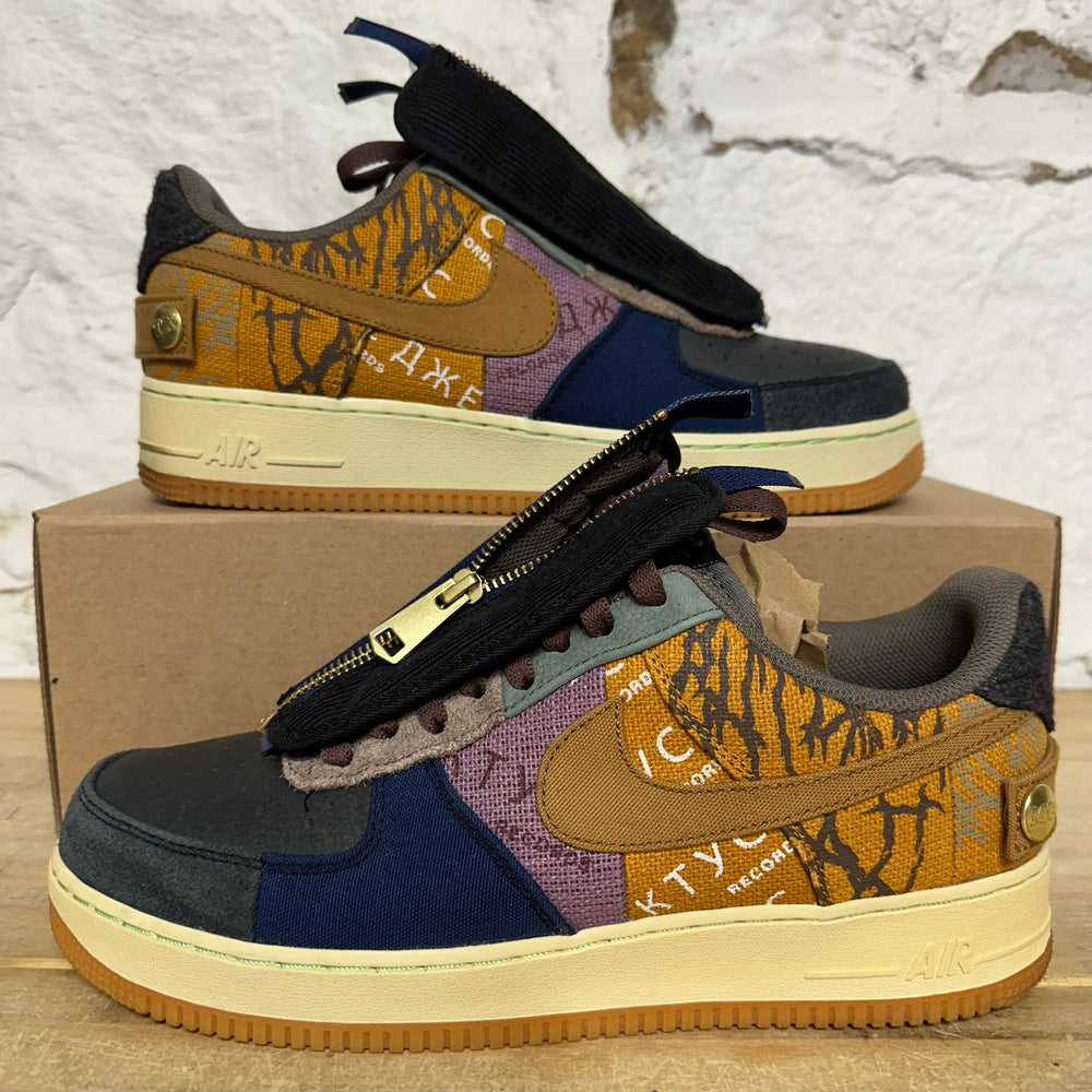 Nike Air Force 1 Force Low Travis Scott Cactus Jack Sz 10