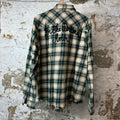 Amiri Dreamers Green Plaid Flannel Sz M