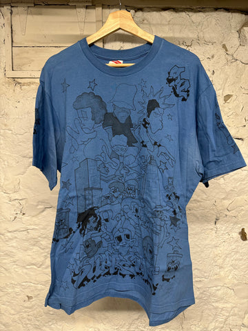 Supreme Star People T-shirt Blue Sz L