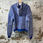 Vale Armor Zip Up Hoodie Blue Sz M