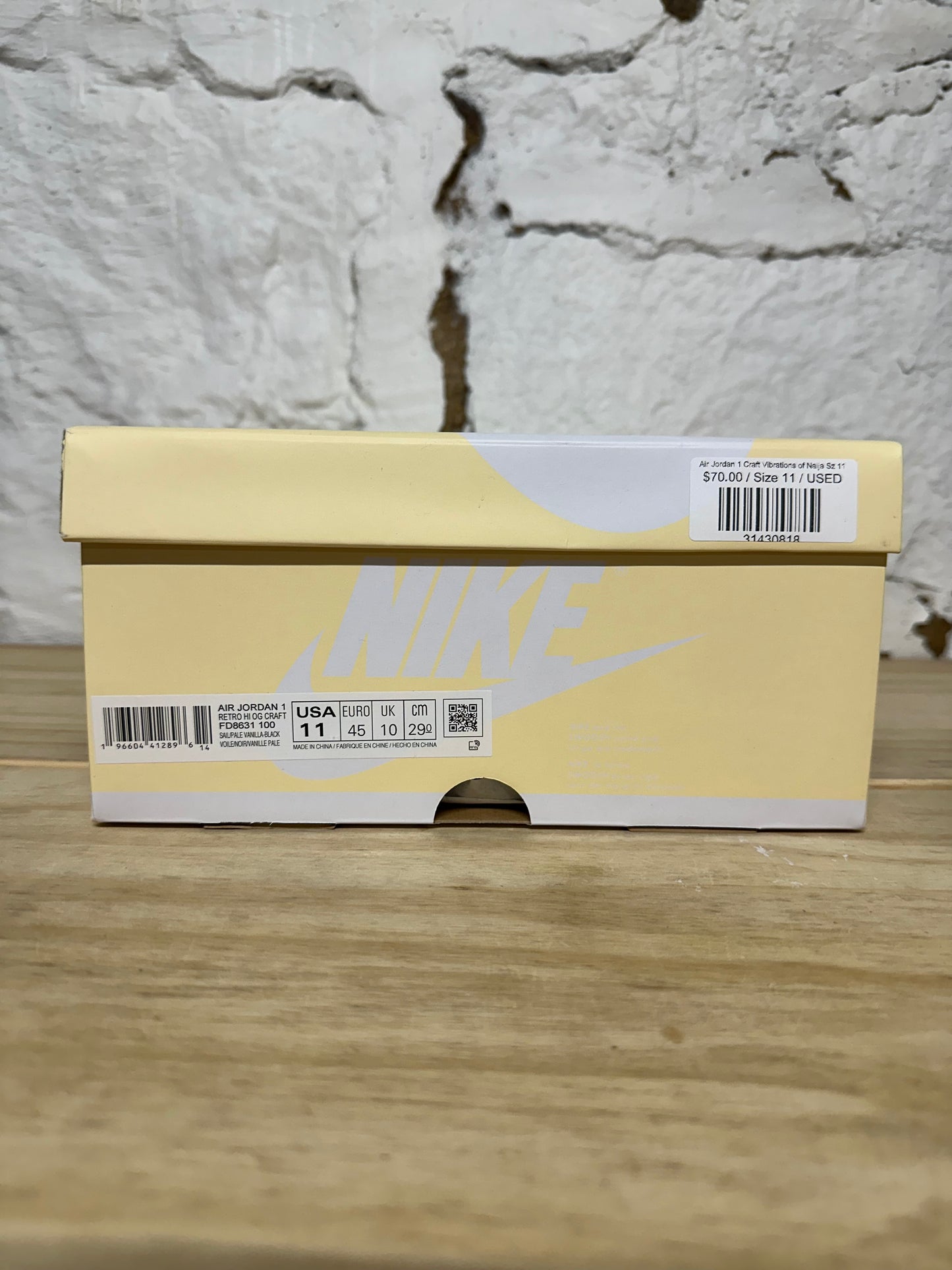Air Jordan 1 High Craft Vibrations of Naija Sz 11