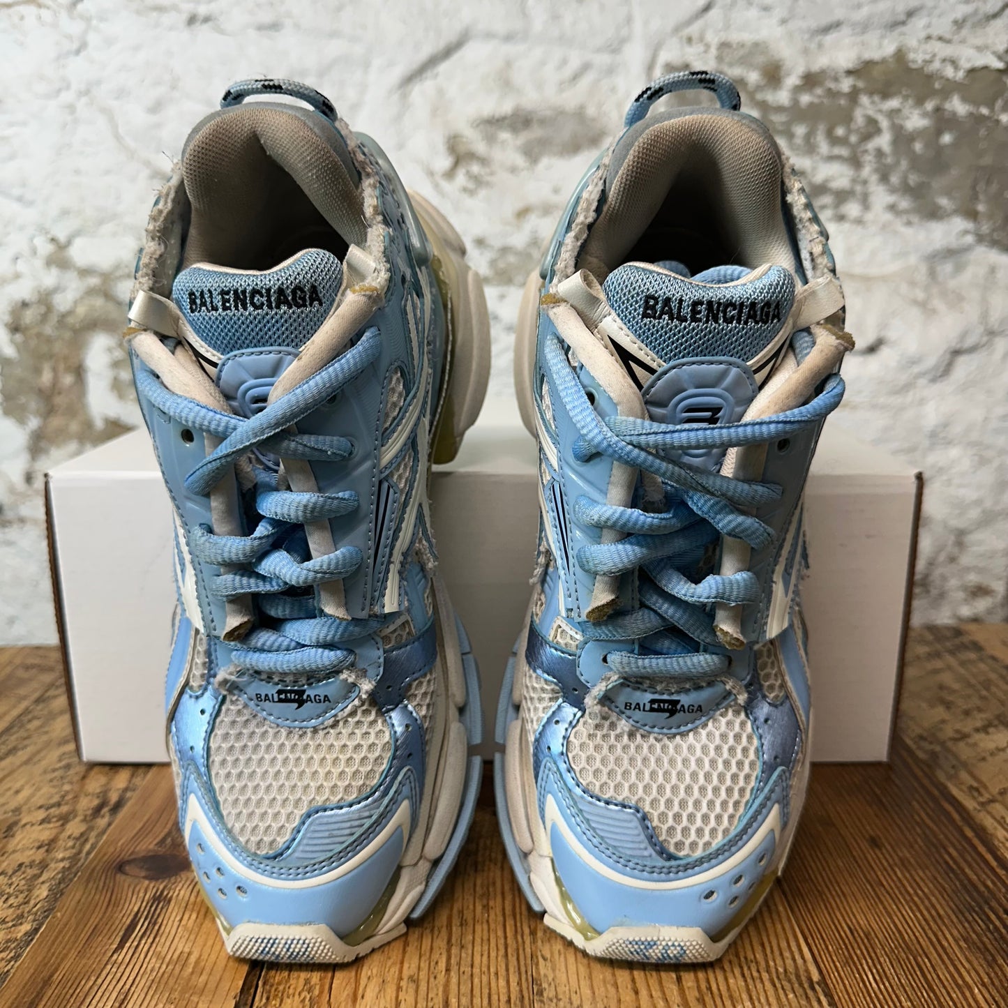 Balenciaga Runner Light Blue White Sneaker Sz 6 (38)
