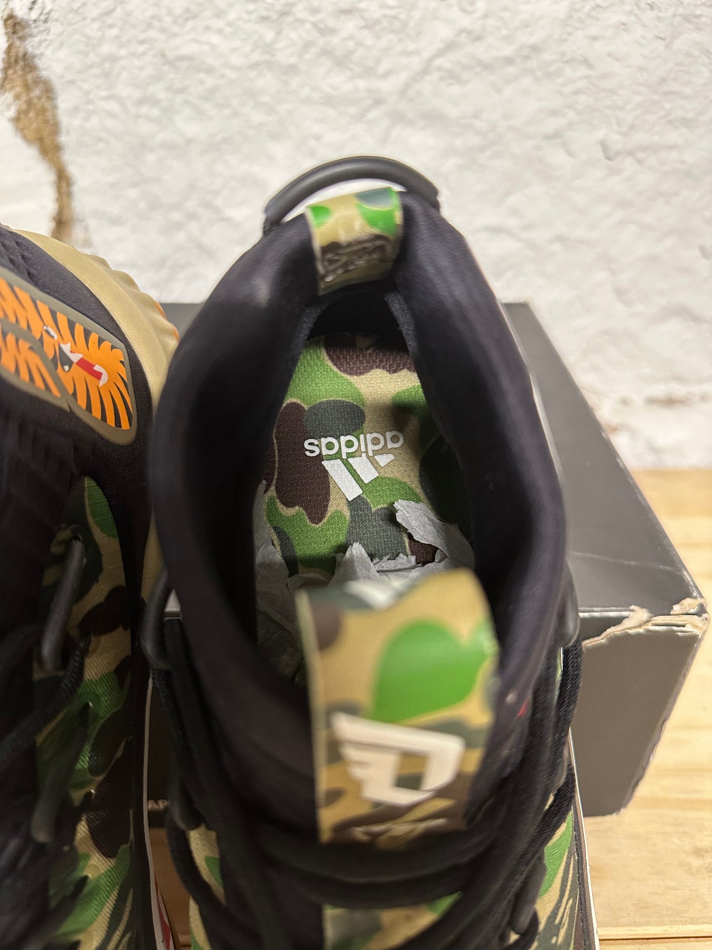 Adidas Bape Dame 4 Green Sz 9.5