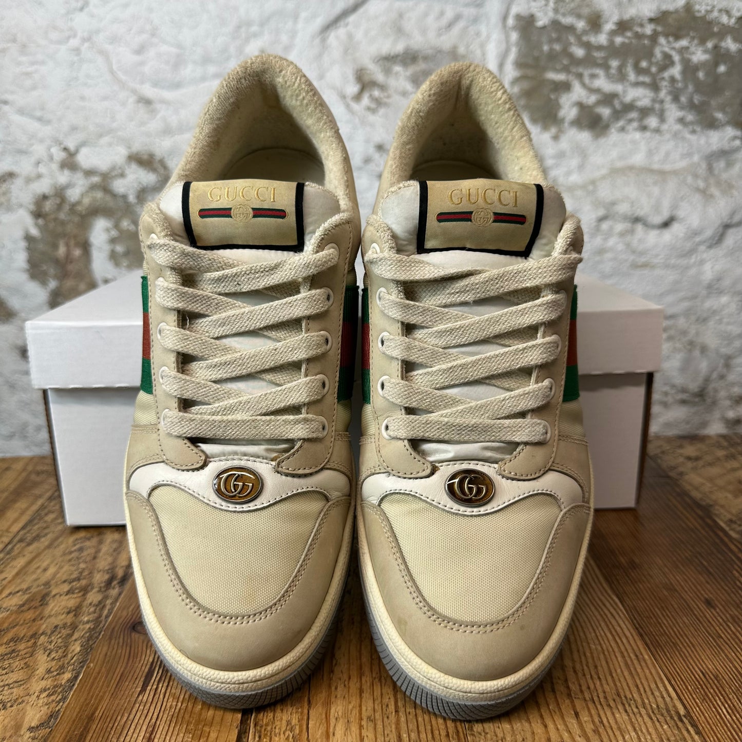 Gucci Screener Beige Sneaker Sz 8.5