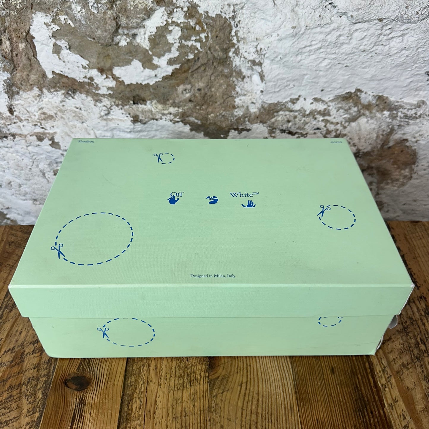 Off White Out Of Office Walking Neon White Sneaker Sz 12 (45)