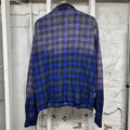 Vale Rhinestone Blue Flannel Sz L