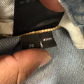 Amiri MX2 Multicolor Flannel Blue Denim Jeans Sz 29