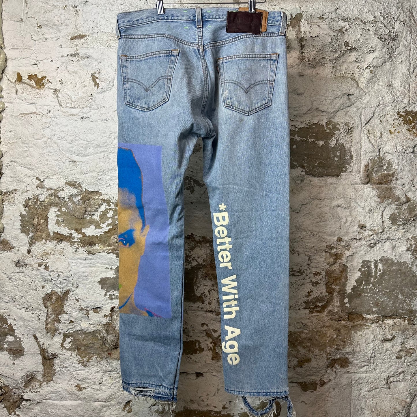 Better With Age Grace Jones Blue Denim Jeans Sz 34