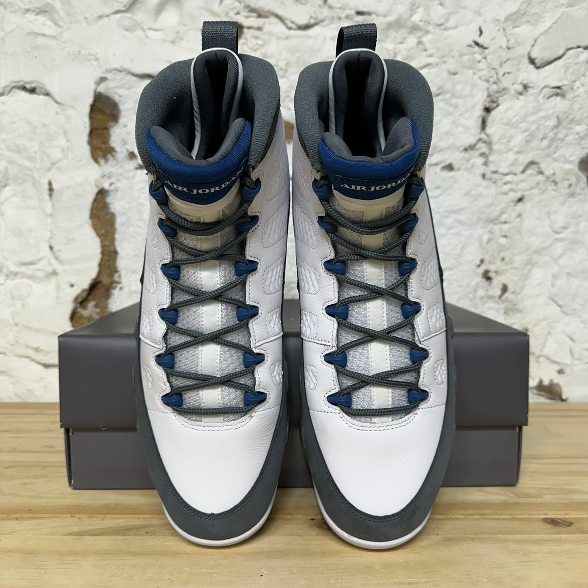 Air Jordan 9 Flint Grey French Blue Sz 11.5 DS