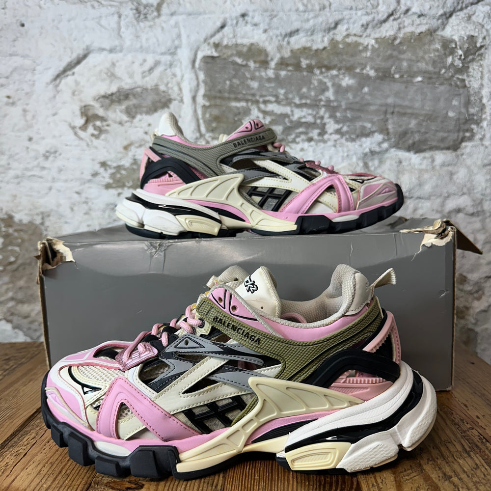 Balenciaga Track 2 Grey Pink Cream Sneaker Sz 6 (38)