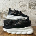 Versace Chain Reaction Black White Sneaker Sz 13 (46)