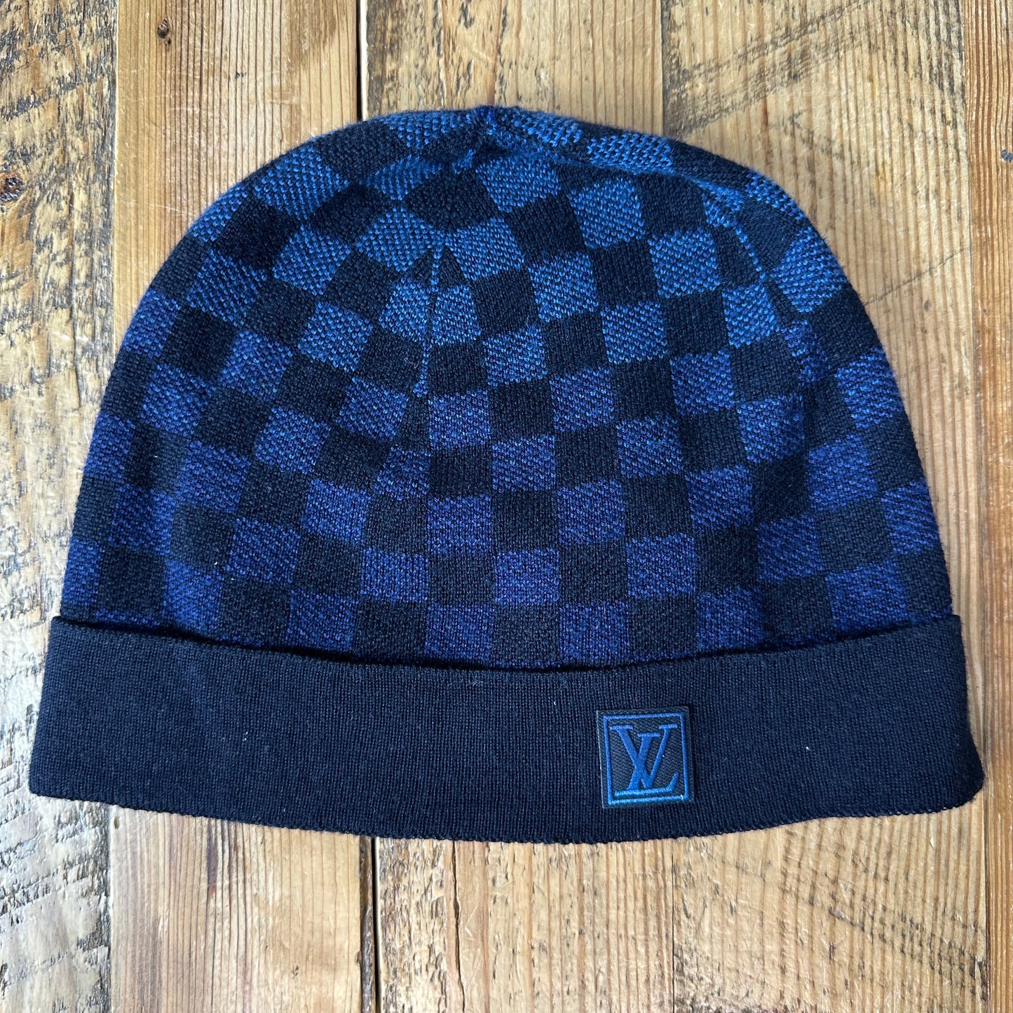 Louis Vuitton Navy Damier Gradient Beanie