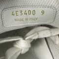 Prada Americas Cup Olive Patent Grey White Sneaker Sz 9