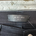 Amiri Knee Rip Shotgun Black Denim Jeans Sz 29