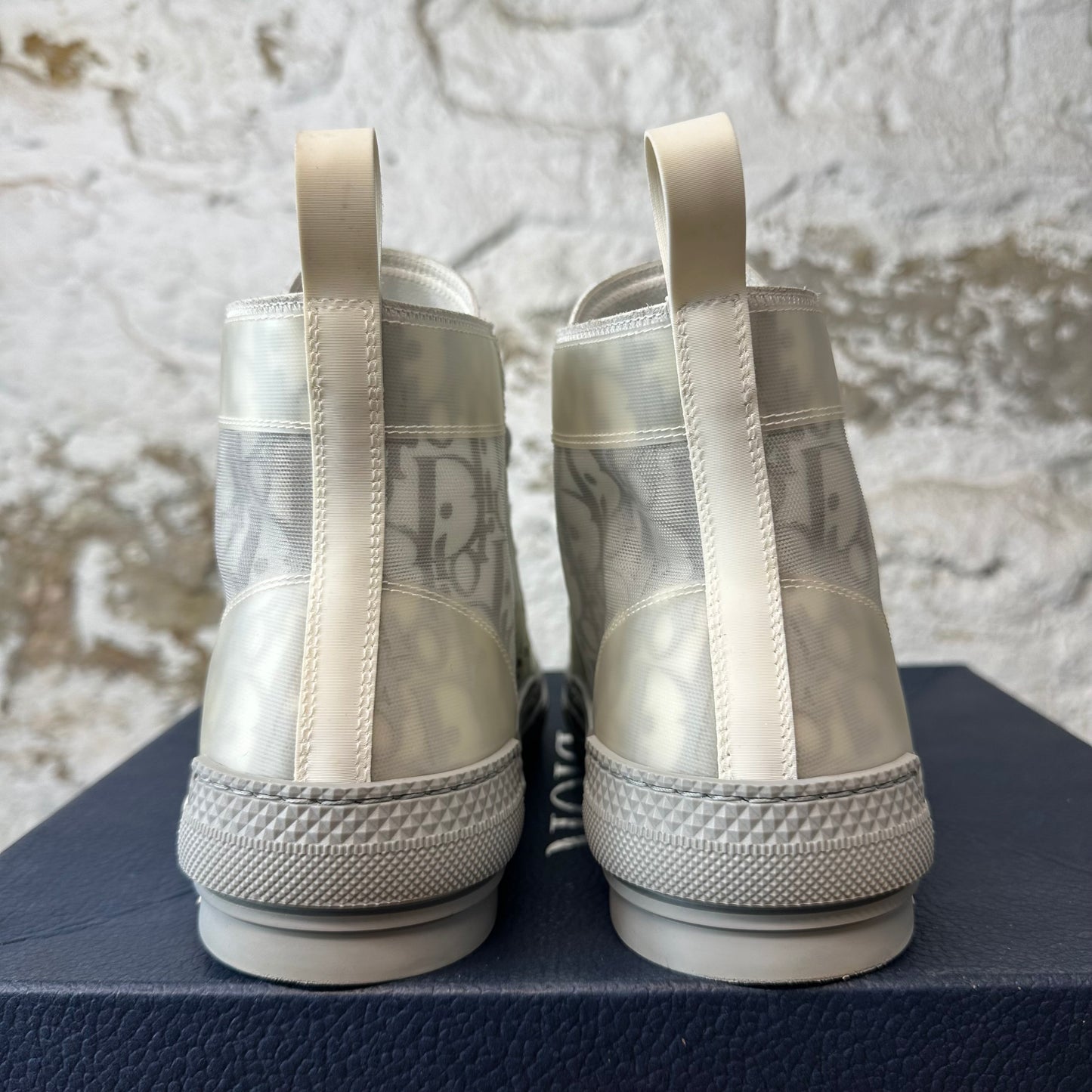 Dior B23 High Grey Oblique Grey Sneaker Sz 8 (41)