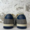 Gucci Screener Navy Grey White Sneaker Sz 11.5