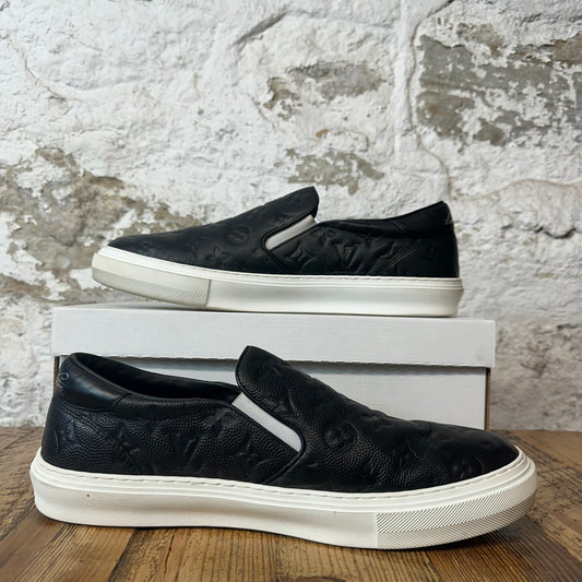 Louis Vuitton NBA Ollie Slip On Black White Sneaker Sz 12.5 (LV 11)
