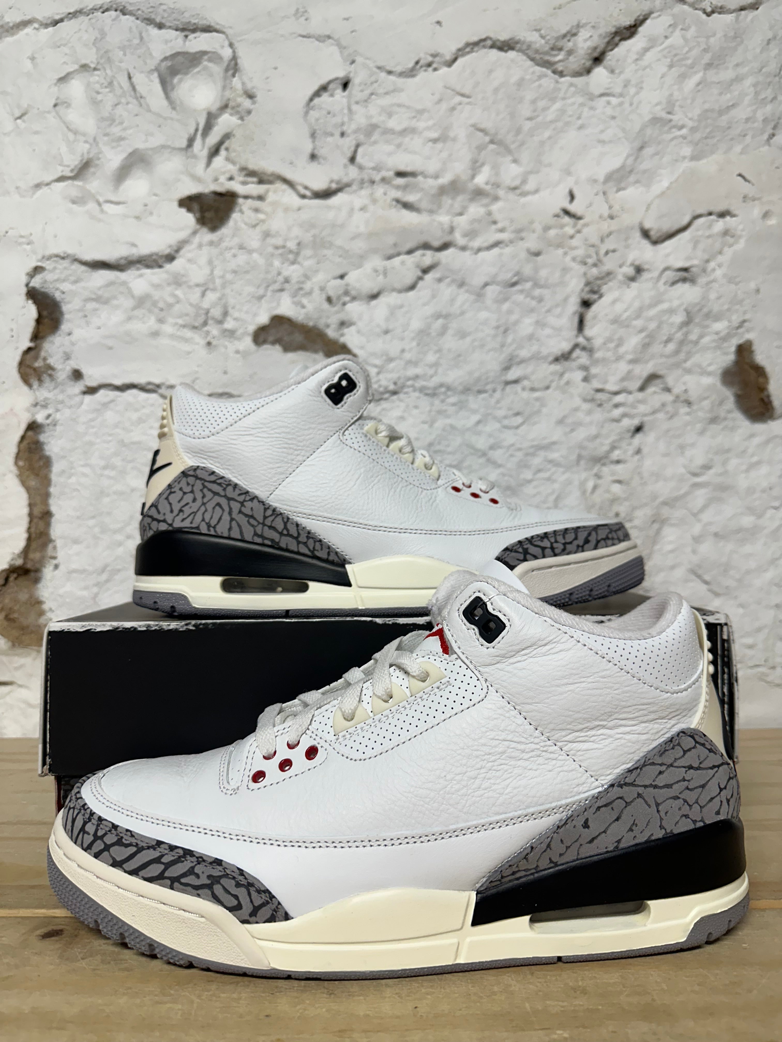 Air Jordan 3 White Cement Reimagined Sz 10
