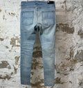 Amiri MX1 Blue Suede Blue Denim Jeans Sz 36