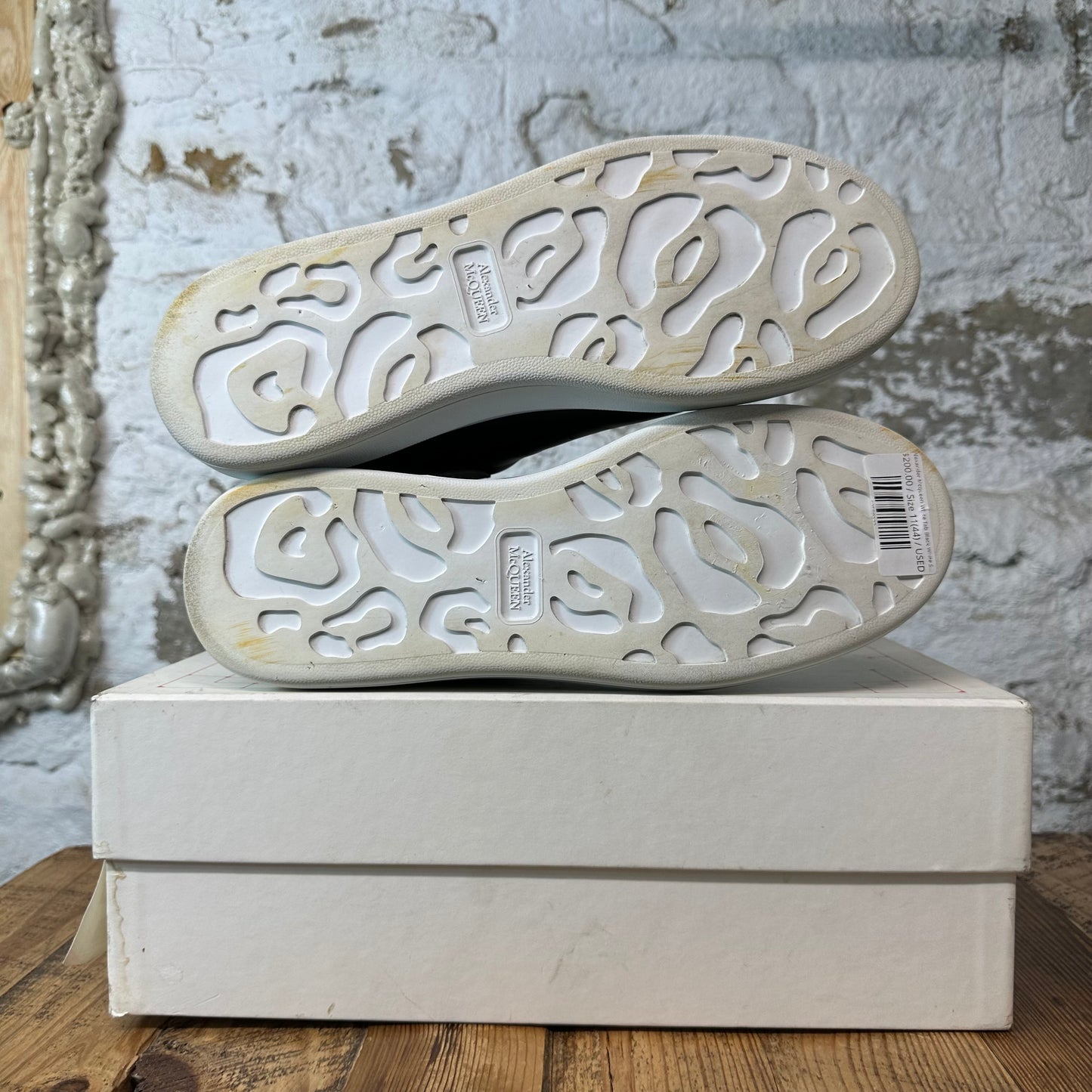 Alexander McQueen White Tab Black White Sneaker Sz 11 (44)