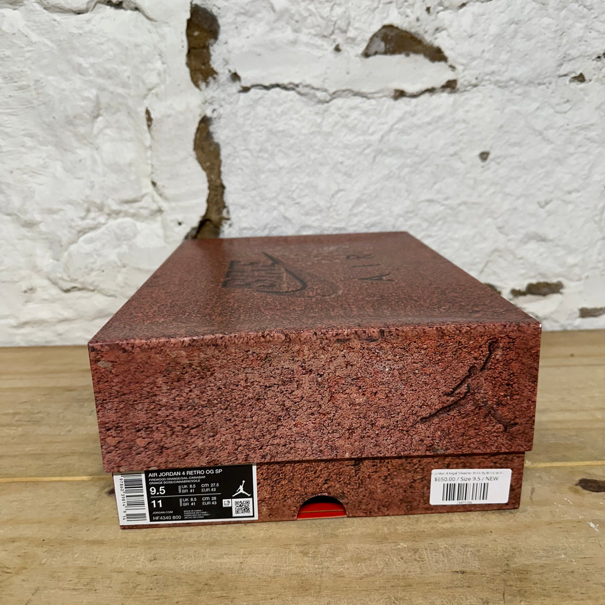 Air Jordan 4 Nigel Sylvester Brick by Brick Sz 9.5 DS