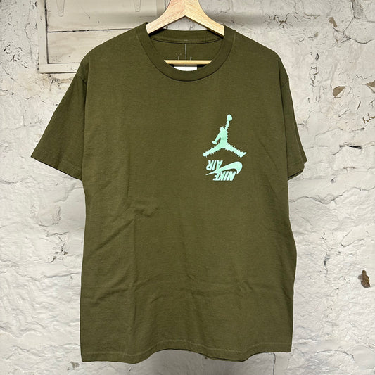 Travis Scott Jordan HITR Green T-Shirt Sz L
