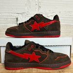 Bape Sk8sta Brown Red Sz 8