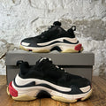 Balenciaga Triple S Black White Red Sneaker Sz 5 (37)