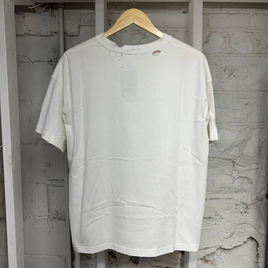 Vale Fallen Angel Bling White T-Shirt Sz S