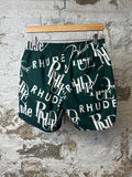 Rhude White Spell Green Shorts Sz M DS