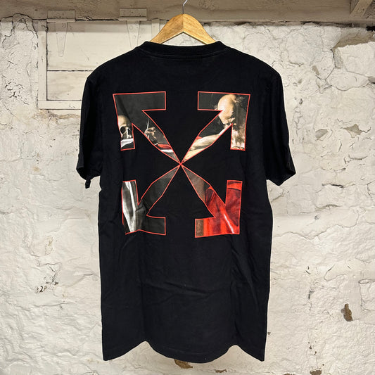 Off White Painting Black T-Shirt Sz M