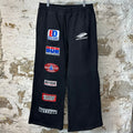 Bottega Desires Logos Black Sweatpants Sz L