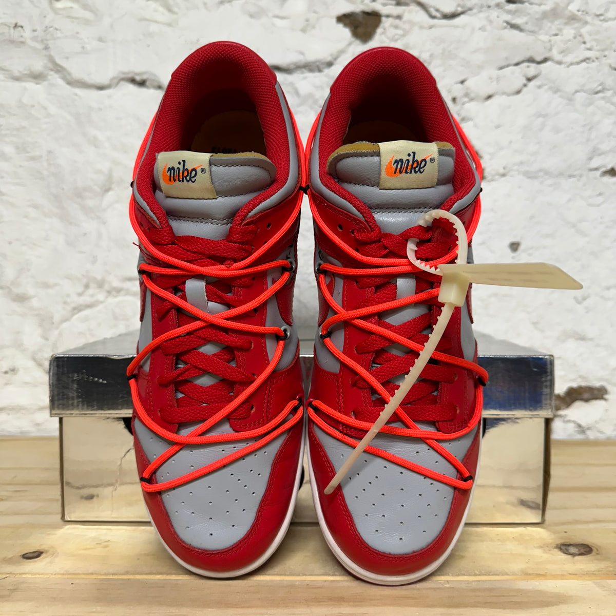 Nike Dunk Low Off-White University Red Sz 11