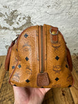 MCM Cognac Boston Bag